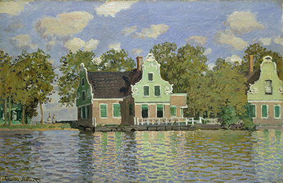 Houses on the Zaan River at Zaandam Claude Monet
